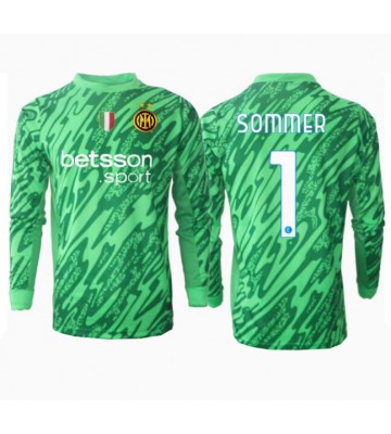 Inter Milan Yann Sommer #1 Målvakt Hemmatröja 2024-25 Långärmad